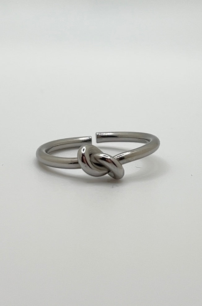 Tied Forever knot ring