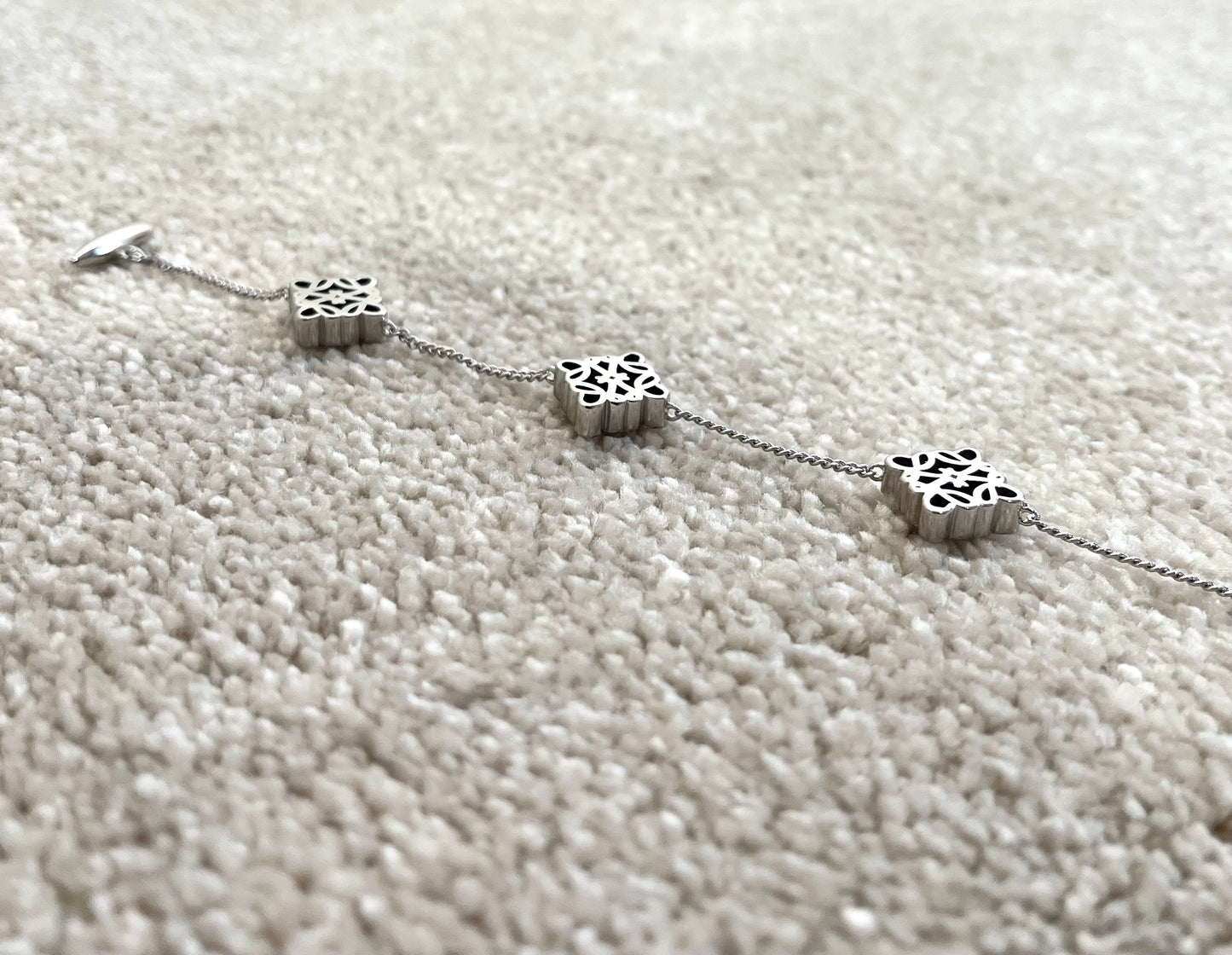 Silver L Bracelet