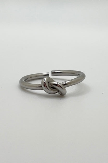 Tied Forever knot ring