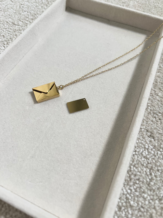 Gold Envelope Locket