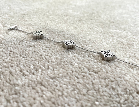 Silver L Bracelet
