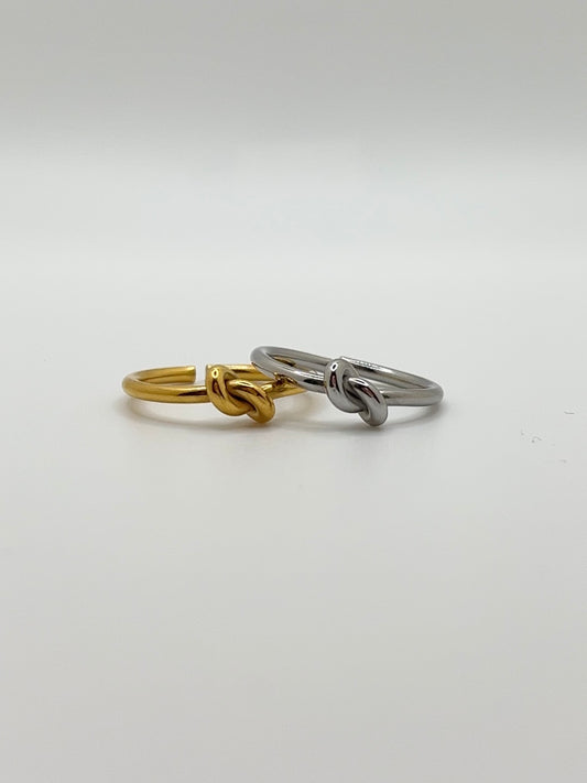 Tied Forever knot ring